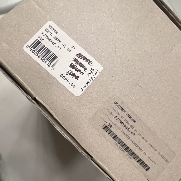 Golden Goose Hi Star Leather Low-Top Sneakers Iridescent - Picture 6 of 6